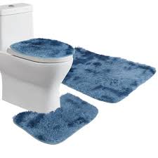 Soft Fashion Non Slip Bathroom Rug Set