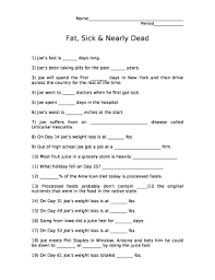 fat sick and nearly dead answer key doc