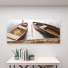 Litton Lane 1 Panel Sail Boat Wall Art