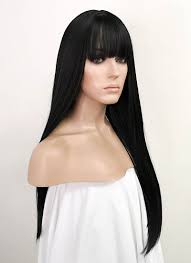 How to dye a synthetic wig? Straight Jet Black Synthetic Wig Tbz871 Wig Is Fashion