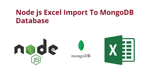 node js excel import to monb