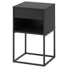 This makes it easy for you to find matching pieces of bedroom. Vikhammer Bedside Table Black 40x39 Cm Ikea
