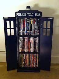 wooden tardis dvd cabinet with free dr