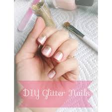 natural beauty diy glitter nails
