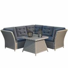 Aspen Rattan Garden Furniture Set Grey