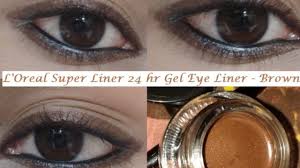 waterproof gel eye liner brown