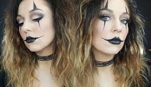 e6 easy jester clown halloween makeup