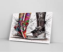 Canvas Print Love In Jordan Shoes Wall