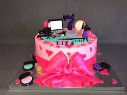 makeup birthday cake skazka cakes