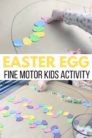 easter egg fine motor kids activity