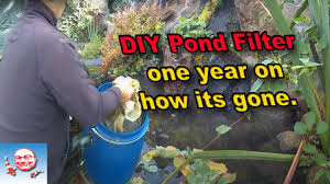 DIY fish pond filter cheap easy YouTube