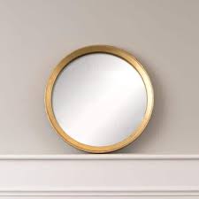Classic Round Framed Gold Accent Mirror