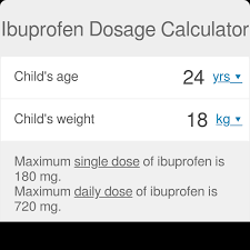 ibuprofen dosage calculator
