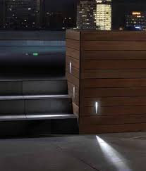 outdoor led recessed wall light with an