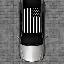 On your tailgate, on your fuse box. Amazon Com Sign Factory R54 Black American Flag Roof Wrap Decal Decals Wraps Vinyl Wraps Art Poster Image Carbon Hood Car Truck Fiber Hood Automotive