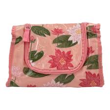 water lily flower cosmetic bag makeup