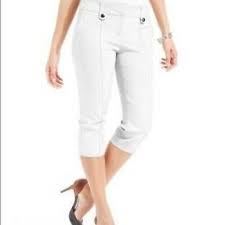 Style Co Tabbed Capri Skimmer Pant Size 8 608356054472 Ebay
