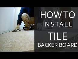 how to install tile backer board you