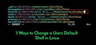 how to change default user s in linux