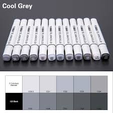 Us 11 97 22 Off Touchnew 12 30color Cool Gray Marker Warm Gray Marker Set Dual Tips Alcohol Based Art Marker For Drawing Manga Mark Art Supplier In