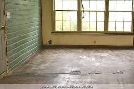 leveling a concrete floor with a new
