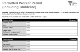 An employee may travel to work without a worker permit once to get their first permit. Permit For Essential Workers Stage 4 Victoria Do I Need A Paper Copy And Photo Id 7news