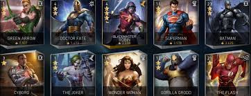 Injustice 2 Mobile Guide All Available Characters Stats