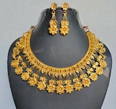 necklace earrings indian 22k gold