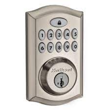 Press the lock keypad button at the center of the smartcode keypad. Support Information For Satin Nickel 913 Smartcode Traditional Electronic Deadbolt Kwikset