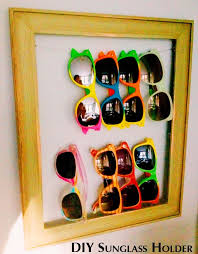 Diy woode shelf sunglasses holder. 13 Cool Diy Sunglasses Organizers And Holders Shelterness