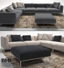 frank sofa by b b italia 3d model for