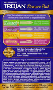 Pleasure Pack Of Condoms Trojan Pleasure Pack