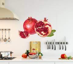 3d Wall Decal Pomegranate For Kitchen