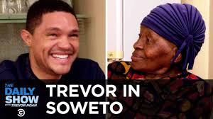He is the host of the daily show. Trevor Chats With His Grandma About Apartheid And Tours Her Home Mtv Cribs Style The Daily Show Youtube