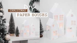 diy paper house christmas village