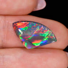 metallic rainbow black opal 3 73 ct