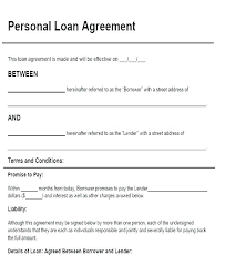Business Loan Document Template Agreement Format Employee