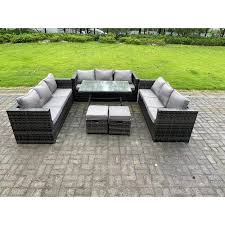 Fimous 11 Seater Rattan Outdoor