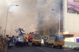 Image result for image of fire accident of chennai silks