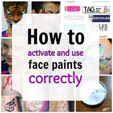 how to use face paint tips