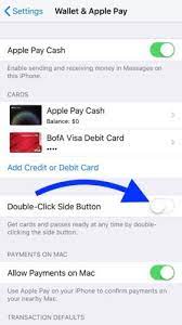 can t double to pay on iphone