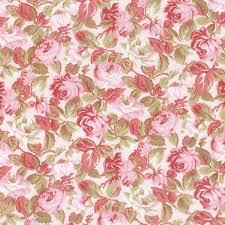 Rhapsody In Reds Tonal Floral Light Pink Yardage