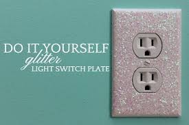Glitter Light Switch Plates And