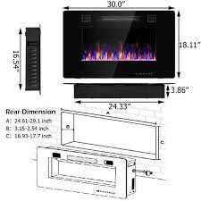 insert electric fireplace heater