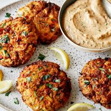 air fryer crab cakes with chipotle