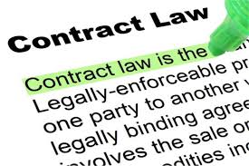 contract law highlighted words and