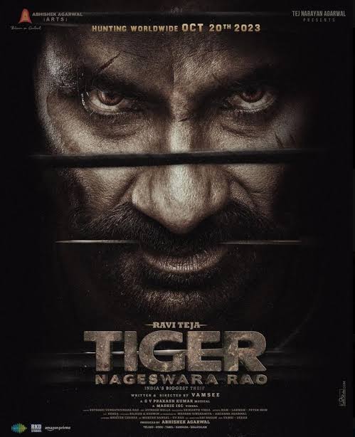 Tiger Nageswara Rao (2023) South Hindi Dubbed Full Movie HD [1XBET]