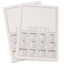 2019 Year View A4 Calendar Blank Make Your Own Draw School Home Kids