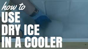 how to use dry ice in a cooler