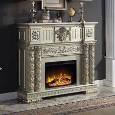 Vendome Fireplace Gold Patina By Acme